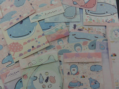 San-X Jinbesan Whale Letter Paper + Envelope Theme Set