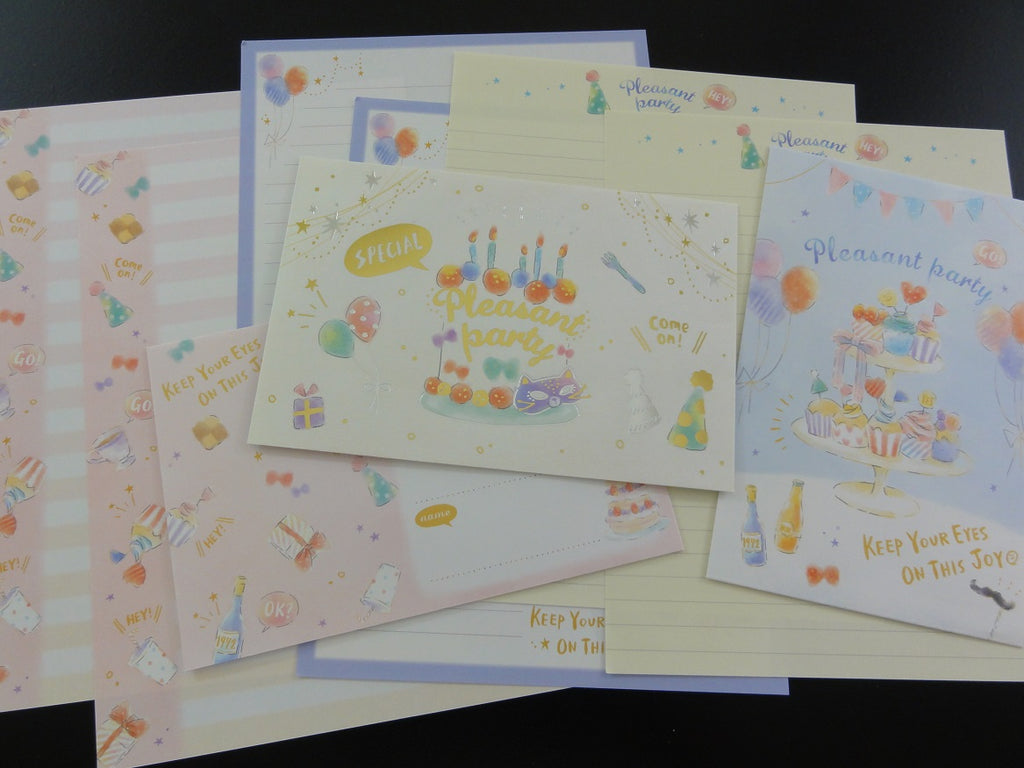Cute Kawaii Kamio Pleasant Party Shiny Letter Sets