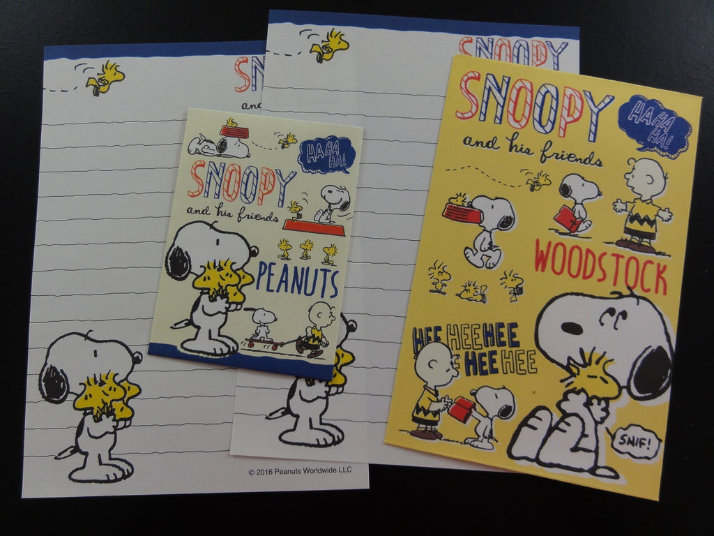 Cute Kawaii Kamio Peanuts Snoopy Mini Letter Sets - D