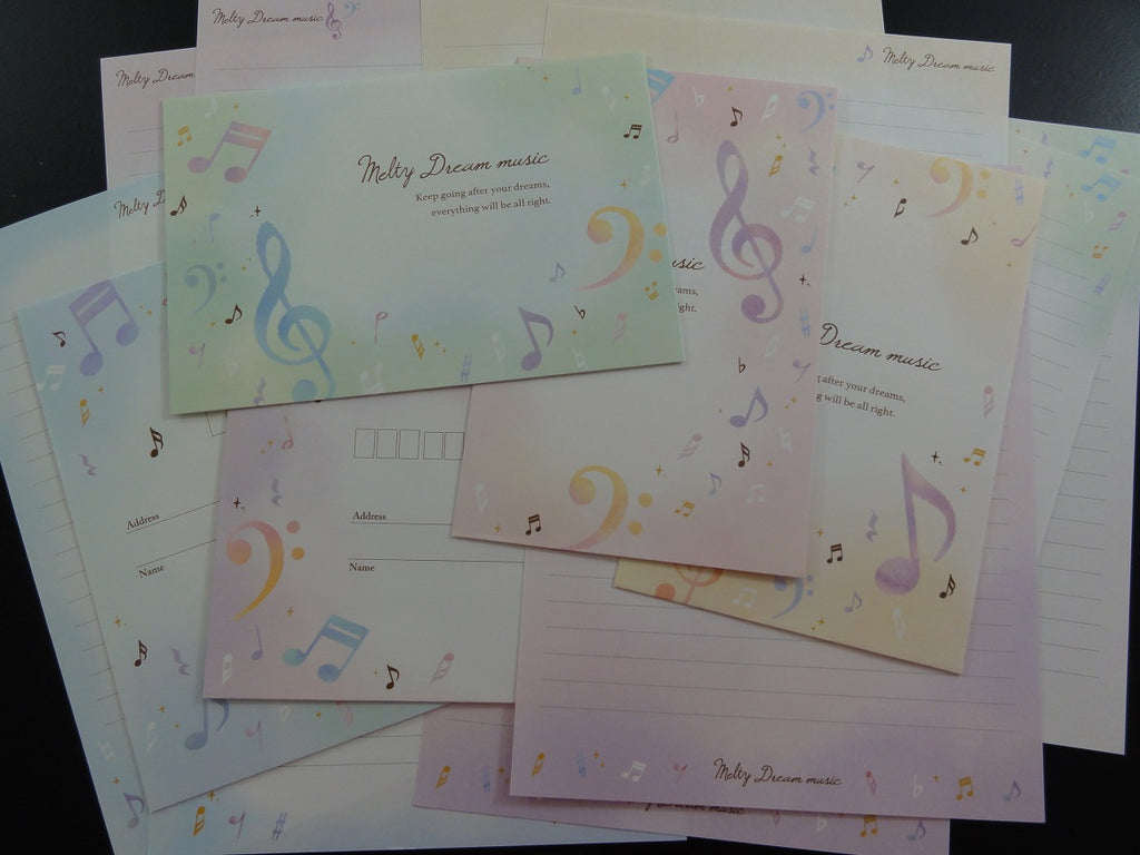 Cute Kawaii Melty Dream Music Letter Sets