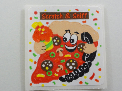 Sandylion Scratch & Sniff Pizza Sticker Sheet / Module - Vintage & Collectible - A