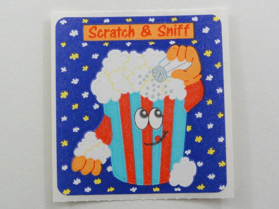 Sandylion Scratch & Sniff Jelly Popcorn Sticker Sheet / Module - Vintage & Collectible - G