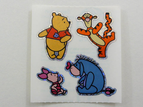 Sandylion Winnie the Pooh Bear Glitter Sticker Sheet / Module - Vintage & Collectible - B