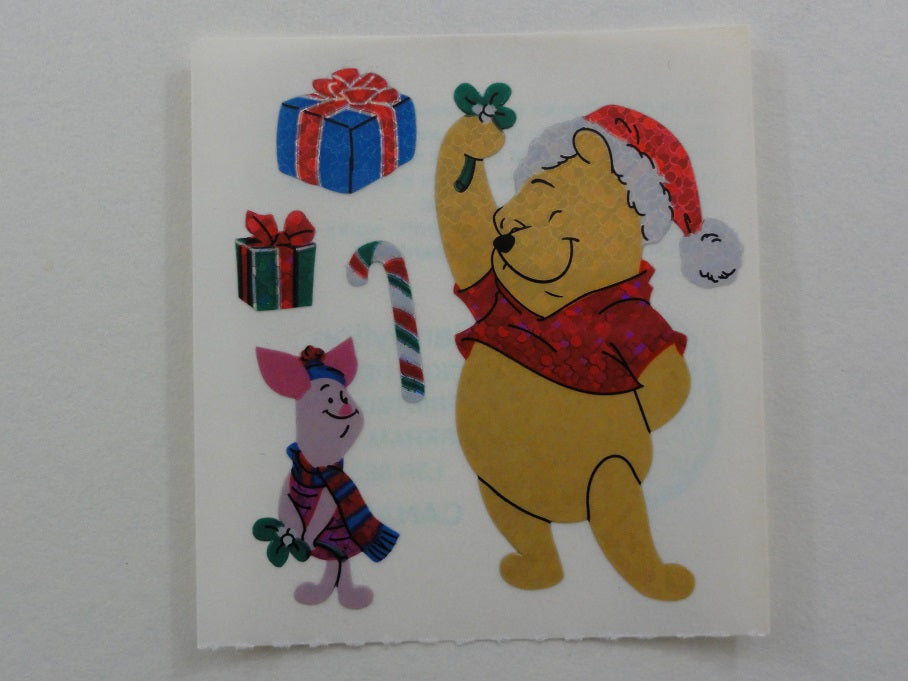 Sandylion Winnie the Pooh Bear Glitter Sticker Sheet / Module - Vintage & Collectiblev - D