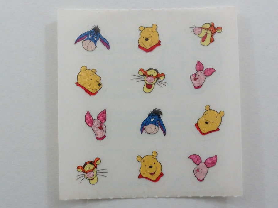 Sandylion Eeyore Winnie the Pooh Piglet Tiger Sticker Sheet / Module - Vintage & Collectible - A
