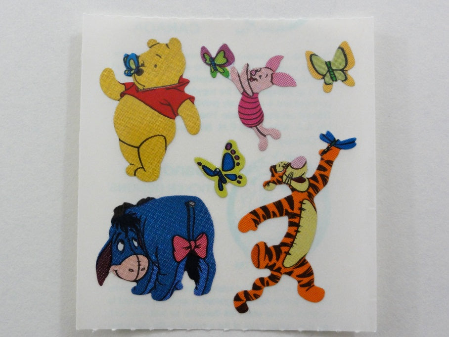 Sandylion Winnie the Pooh Bear Glitter Sticker Sheet / Module - Vintage & Collectiblev - H