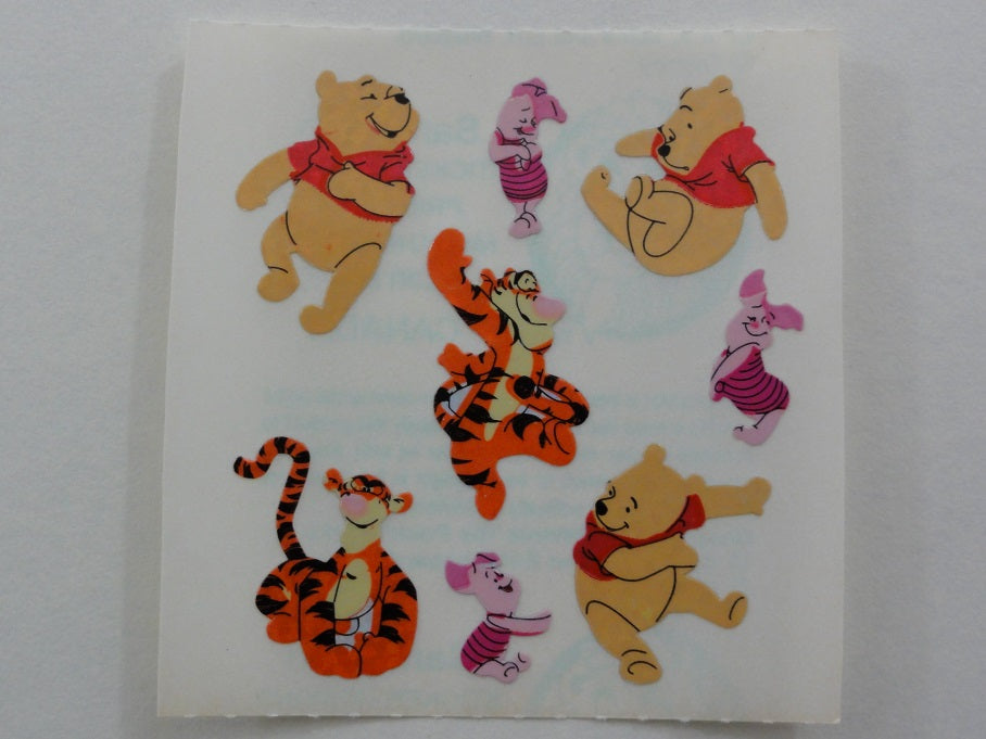 Sandylion Winnie the Pooh Bear Glitter Sticker Sheet / Module - Vintage & Collectiblev - J