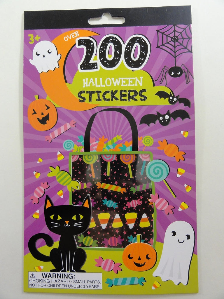 Cute Kawaii Halloween Ghost Pumpkin Spider Candy Sticker Book - for Scrapbook Planner