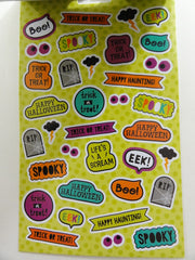 Cute Kawaii Halloween Ghost Pumpkin Spider Candy Sticker Book - for Scrapbook Planner