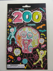 Cute Kawaii Halloween Skull Ghost Pumpkin Spider Candy Sticker Book - for Scrapbook Planner
