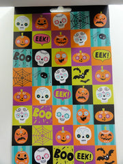 Cute Kawaii Halloween Skull Ghost Pumpkin Spider Candy Sticker Book - for Scrapbook Planner