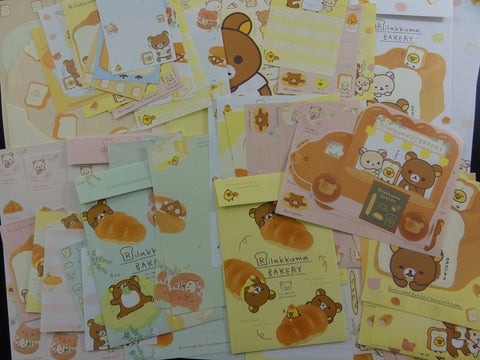 San-X Rilakkuma Bear Bread Bakery Stationery Set