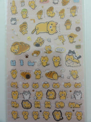 Cute Kawaii San-X CorocorocoroNya Warm Bread Cat Sticker Sheet - B