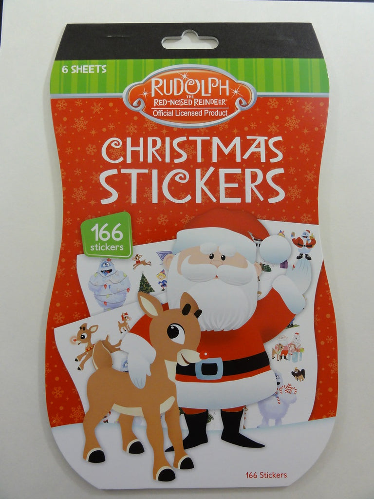 Cute Kawaii Christmas Rudolph Santa Sticker Book - for Scrapbook Planner