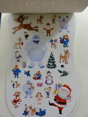 Cute Kawaii Christmas Rudolph Santa Sticker Book - for Scrapbook Planner