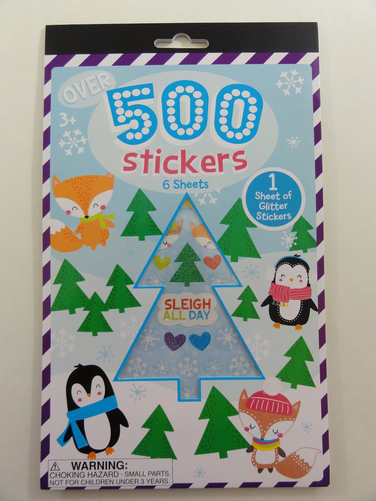 Cute Kawaii Christmas Winter Holiday Sticker Book - for Scrapbook Planner