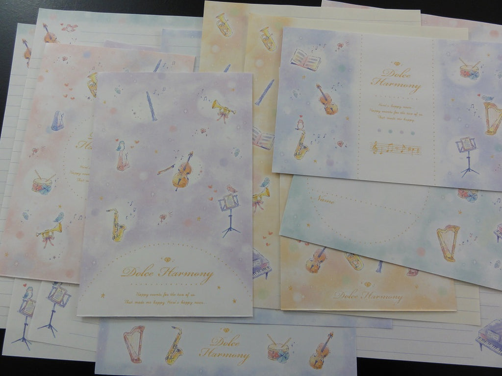 Cute Kawaii Kamio Harmony Music Instruments Letter Sets