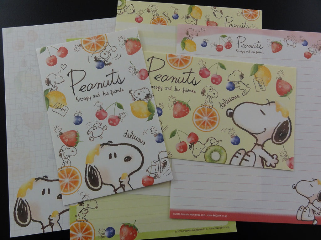 Peanuts Snoopy Letter Sets Stationery Paper - R