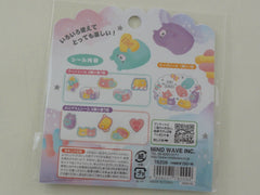 Cute Kawaii Mind Wave Pillow Bear Kuma Shumaro Flake Stickers Sack