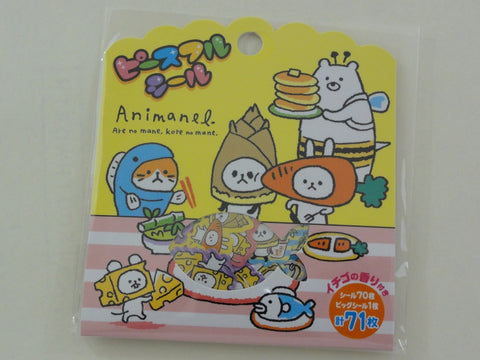 Cute Kawaii Mind Wave Animanel Animal Costume Flake Stickers Sack