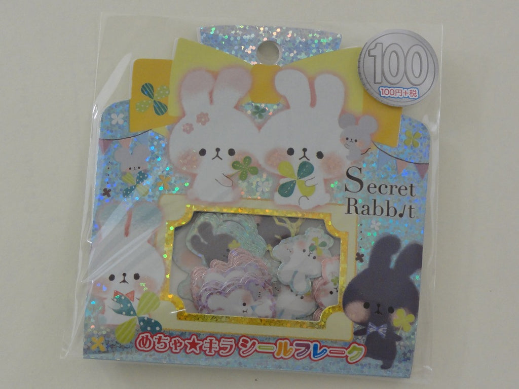 Cute Kawaii Kamio Secret Rabbit Bunny Stickers Flake Sack - B