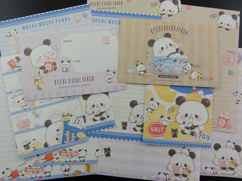 Cute Kawaii Kamio Mochi Popcorn Panda Letter Sets - C