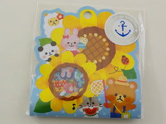 Cute Kawaii Mind Wave Sunflower Animals Flake Stickers Sack - Summer Series A