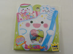 Cute Kawaii Crux Tooth Smile Dentist Flake Stickers Sack - C
