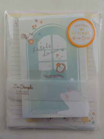 Cute Kawaii Crux Petals Dance Bear Letter Set Pack