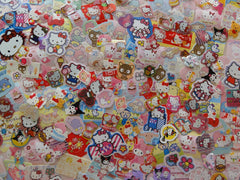 Grab Bag Stickers: 40 pcs Sanrio My Melody, Purin, Little Twin Stars, Hello Kitty, Pochacco, Keroppi, Kuromi, Tuxedosam, Cinnamoroll destash lot pre-owned