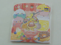 Cute Kawaii Crux Pippi Cafe Bird Flake Stickers Sack
