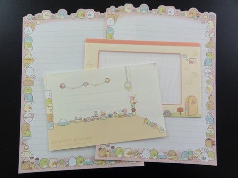 Cute Kawaii San-X Sumikko Gurashi Friends Die Cut 2017 Letter Sets - Writing Paper Envelope Stationery Penpal