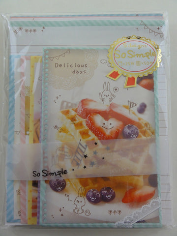 Cute Kawaii Crux Delicious Days Rabbit Letter Set Pack