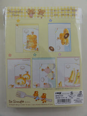 z Cute Kawaii Crux Harapeko Bears Letter Set Stationery Pack