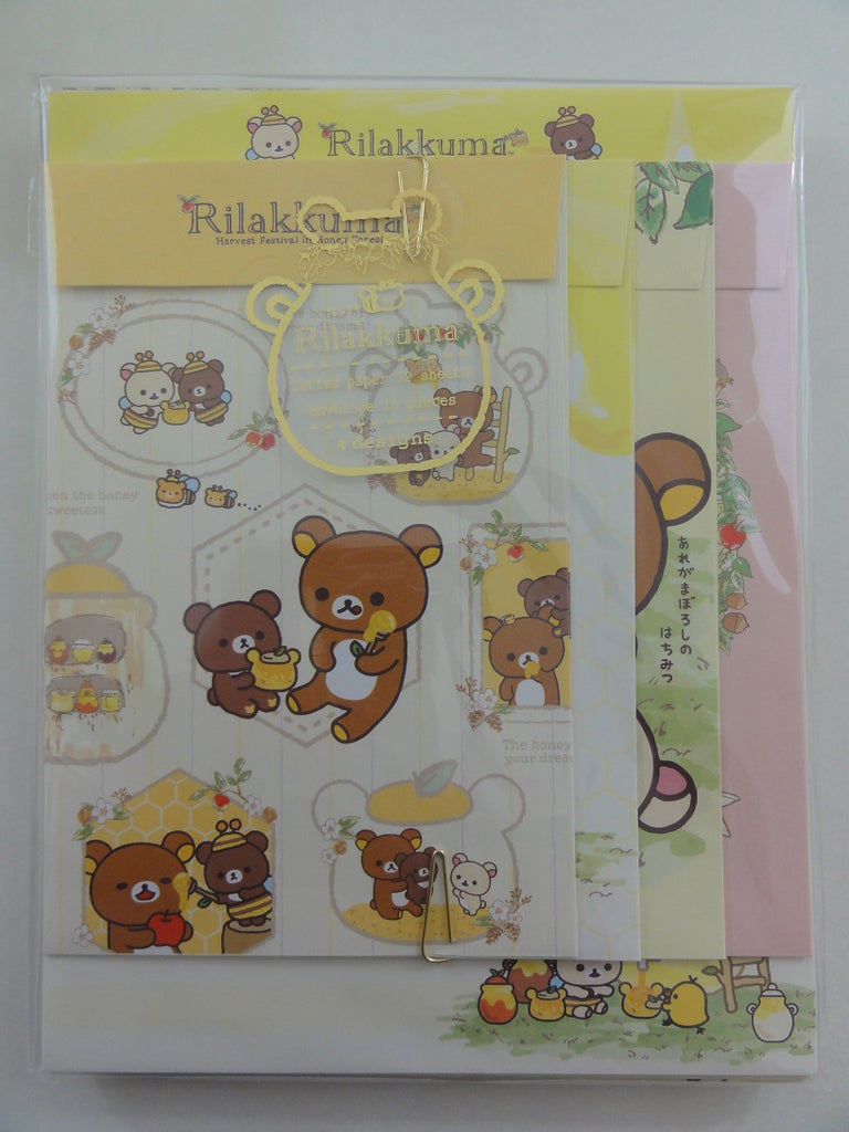 Cute Kawaii San-X Rilakkuma Honey Bee Letter Set Pack