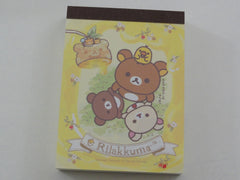 Cute Kawaii San-X Rilakkuma Bear Honey Mini Notepad / Memo Pad - C