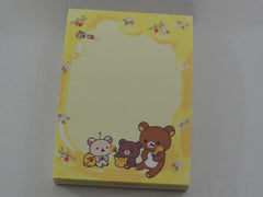 Cute Kawaii San-X Rilakkuma Bear Honey Mini Notepad / Memo Pad - C