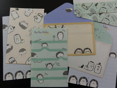 Cute Kawaii Kamio Hedgehog Mini Letter Sets - Small Note Envelope Set Stationery