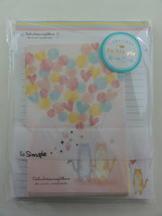 Cute Kawaii Crux Cat Bear Hearts Love Letter Set Pack