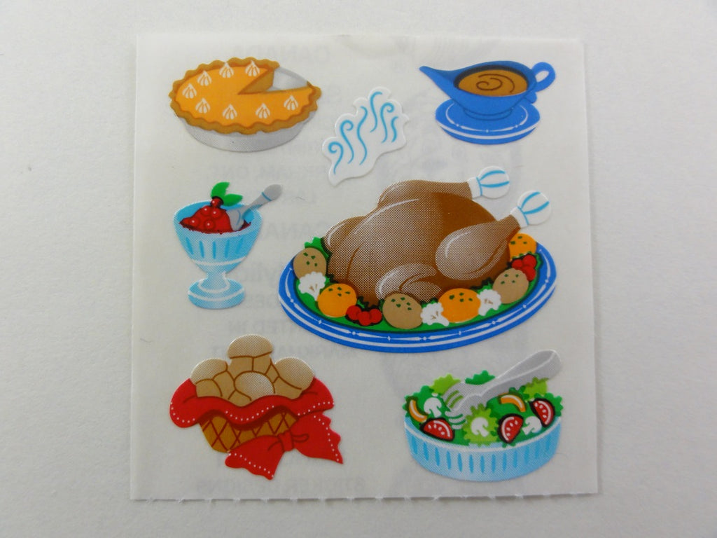 Sandylion Thanksgiving Dinner Sticker Sheet / Module - Vintage & Collectible