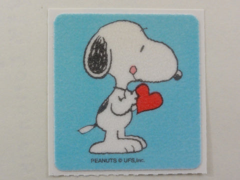 Sandylion Snoopy Fuzzy Sticker Sheet / Module - Vintage & Collectible