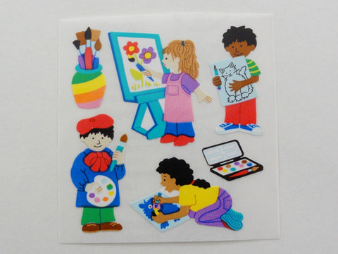 Sandylion Kids Children Painting Sticker Sheet / Module - Vintage & Collectible