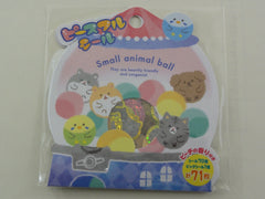 Cute Kawaii Mind Wave Dog Cat Hamster Bird Fluffy Ball Animal Stickers Flake Sack