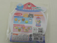 Cute Kawaii Mind Wave Dog Cat Hamster Bird Fluffy Ball Animal Stickers Flake Sack
