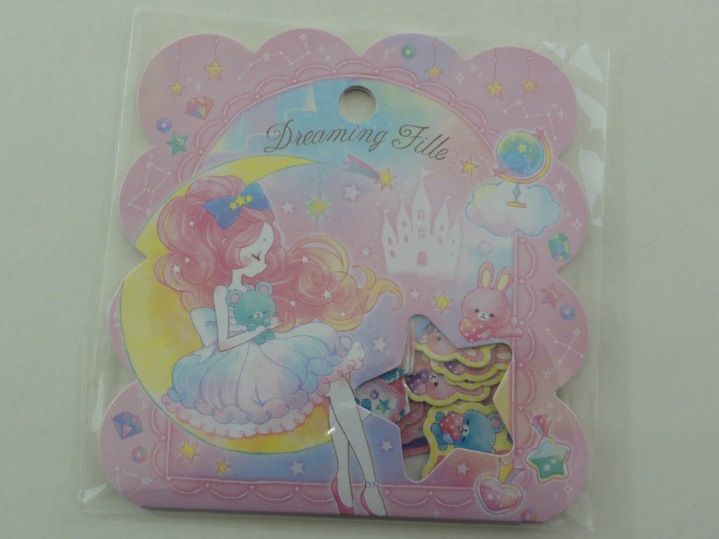 Cute Kawaii Q-Lia Dreaming Fille Princess Stickers Sack