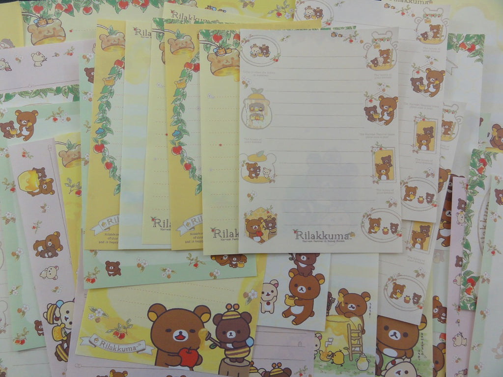 San-X Rilakkuma Bear Honey Memo Note Paper Set