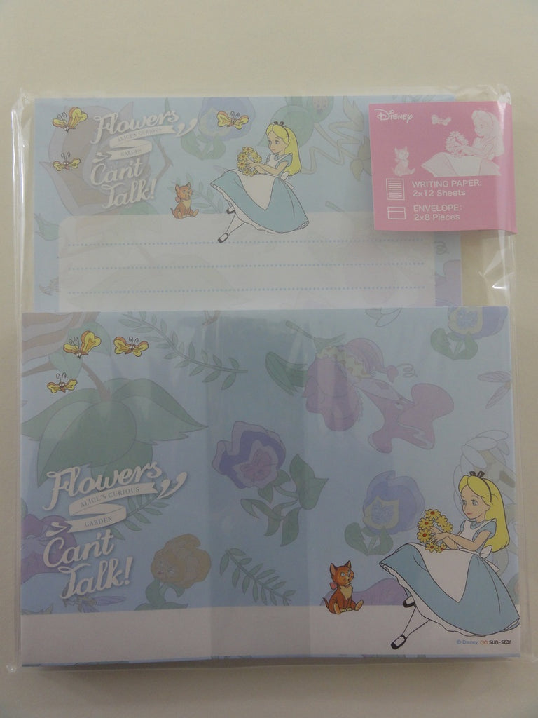 Cute Kawaii Alice Curious Garden Letter Set Pack