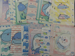 z San-X Jinbesan Whale Letter Paper + Envelope Theme Set - C