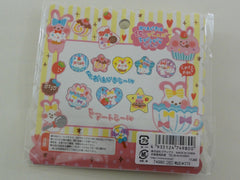 z Cute Kawaii Crux Rabbit Cupcake Button Flake Sticker Sack - for Decorate Journal Planner Craft