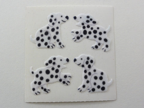 Sandylion Dalmatian Dog Fuzzy Sticker Sheet / Module - Vintage & Collectible - Scrapbooking